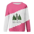 thumbnail image 4 of IROINNID Christmas Sweatshirts for Women Winter Christmas Printed Crewneck Pullover Loose Fit Casual Sweatshirt Tops,Pink, 4 of 4