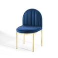 thumbnail image 3 of Side Dining Chair, Set of 2, Velvet, Gold Blue Navy, Modern Contemporary Urban Design, Kitchen Room Cafe Bistro Restaurant Hospitality, 3 of 8
