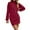 Wine, variant on Comdrip Sweater Dress, Women Mock Neck Ribbed Long Sleeve 2025 Spring Bodycon Pullover Cute Sweater Dress Club Dress Winter Dresses for Women Beige L