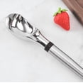 thumbnail image 4 of SUNWUKIN Cuchara para helado profesional de aleación sólida con mango grueso - Ergonómica para helado duro sin descongelación - Apto para lavavajillas - Pala para café con agarre de goma antideslizante Vhermosa Utensilios de Cocina, 4 of 7