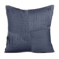 thumbnail image 1 of Cushion Covers, Decorative Pillow Covers 24x24 inch (60x60 cm) Grey, Silk Throw Pillow Covers, Handmade Pillow Covers, Solid Color Pillow Cases, Modern Decorative - Grey Ripples, 1 of 2