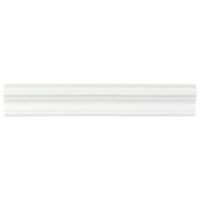 MTO0610 Modern 2X12 Chair Rail Molding White Glossy Ceramic Tile