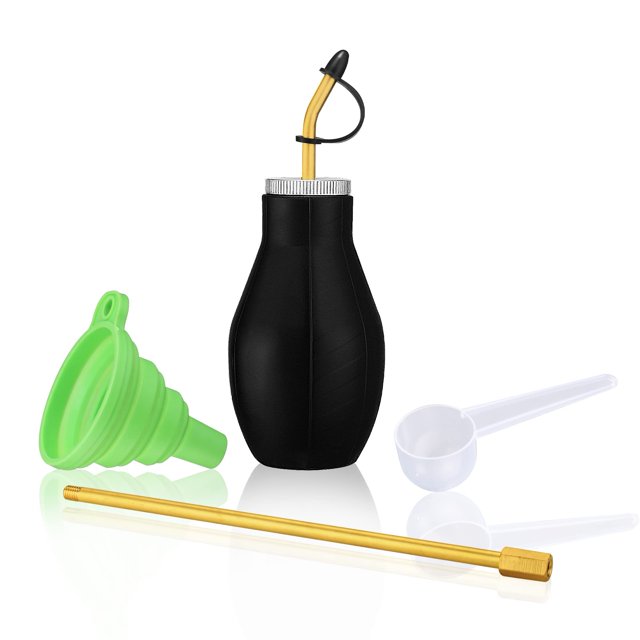 Pulverizador de bulbo para matar insectos - Dispensador aplicador portatil extensible de 7" para tierra de diatomeas y otros polvos domesticos - No t