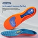thumbnail image 4 of Sport Insoles, Plantar Fasciitis Pain Relief, Soft Sole Shock Absorption, Moisture Wicking Insole Flat Arch Full Cushion Heel Insoles 1 Pair (Yellow, Men 4-4 1/2 | Women 6-6 1/2-(230mm)), 4 of 5