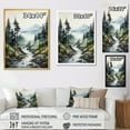 thumbnail image 4 of Designart "Misty Mountain Morning: A Mystery II" Minimalism Floater Framed Canvas Art Print, 4 of 5
