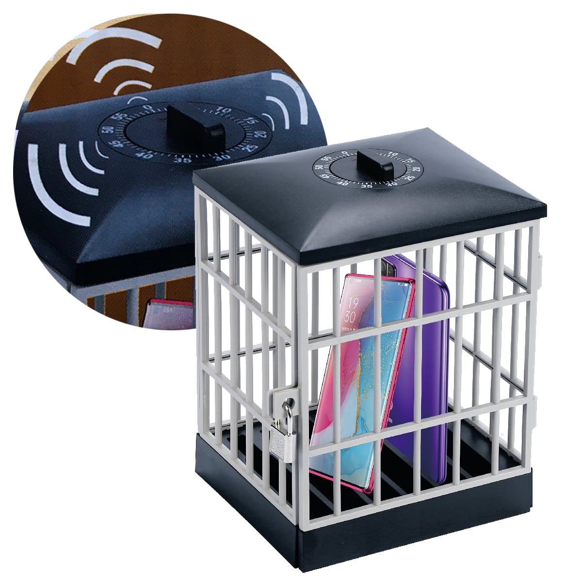 Zummy Phone Jail Look Up with Timer Function Phone Jail Cage Fun Novelty