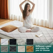 Japanese Floor Mattress, Futon Mattress, Foldable & Portable, Roll Up Mattress Tatami Mat Sleeping Pad with Storage Bag