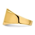 thumbnail image 3 of 14k Yellow Gold Mens Signet Ring Size 10 Ring for Men - 5.1 Grams, 3 of 6