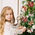 thumbnail image 6 of 6 Pack Christmas Tree Bows,Linen Bowknot Wreath Bow with Jingle Bells for Christmas Garland Tree, Crafts, Wrapping, Wreath Xmas Hanging Ornaments Decor, 6 of 9