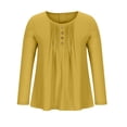 thumbnail image 3 of Wlynlyn Plus Size Tops for Women Cotton Linen Blouse Casual V Neck Shirts Short Sleeve Tops Loose Fitted Tunic Top, 3 of 9
