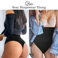 thumbnail image 7 of QRIC 2 Pack Women High Waist Tummy Control Panties Sexy Thong Panty Slimming Shapewear, 7 of 7