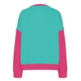 thumbnail image 6 of GigrtiJin Womens Color Block Sweatshirt with Thumb Hole Fall Long Sleeve Crew Neck Oversized Pullover Tops, 6 of 8