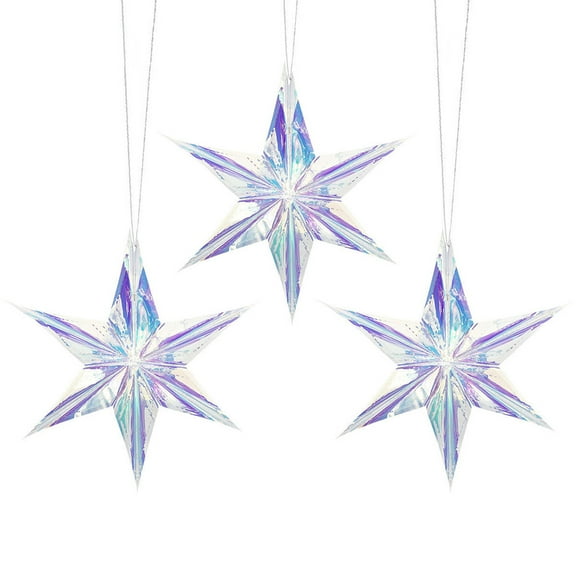 Milisten Adorable Six-Pointed Star Ornaments Multi for Home Decor 4Pcs