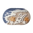 thumbnail image 5 of BZPIZ Cute Ocean Bathroom Rugs, Non Slip Super Absorbent Beach Bathroom Rug Quick Dry Bath Mat for Shower Floor, Kitchen Decor, 5 of 6
