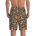 thumbnail image 2 of Yiaed Fox And Mushroom for Men's Soft Sleep Pajama Short Lounging Pajama Shorts-Small, 2 of 8