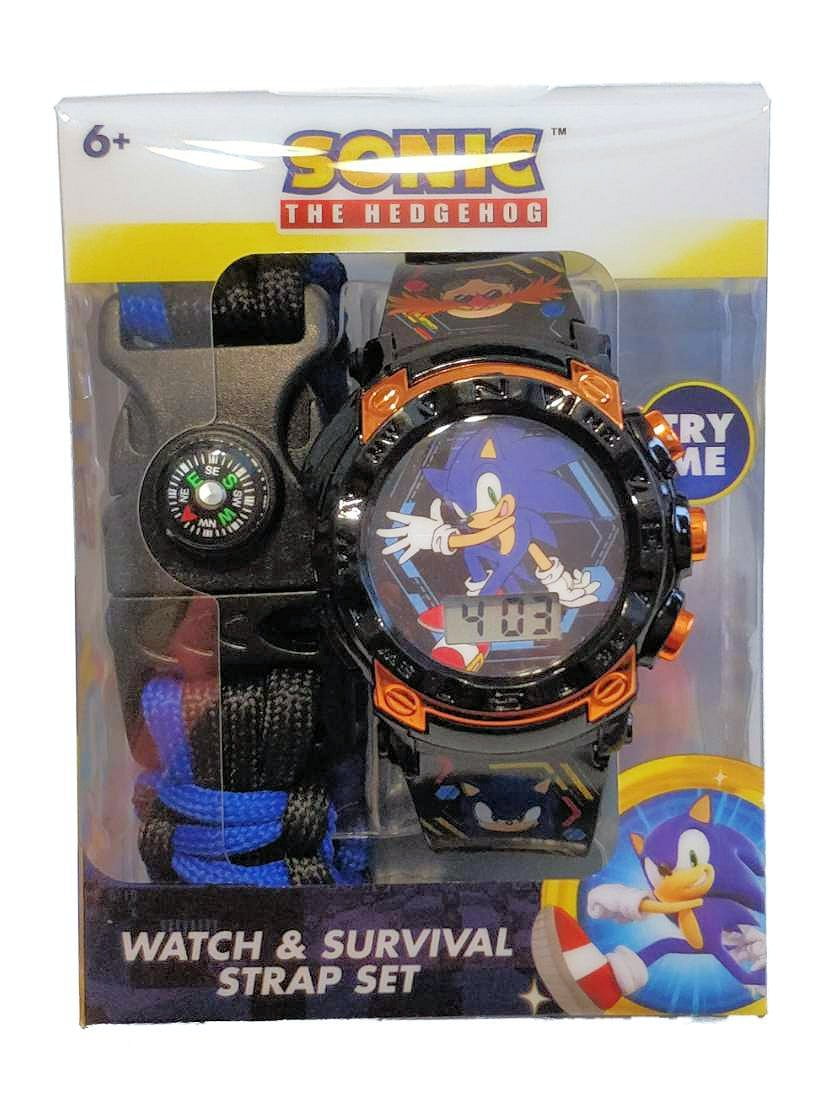 SEGA Sonic The Hedgehog Unisex Watch and Survival Strap Gift Set - SNC40057MWM