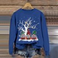 thumbnail image 4 of Wxolcjlv Womens Christmas Print Sweatshirt Crew Neck Cut Winter Streetwear Sweatshirts, 4 of 6