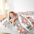 thumbnail image 3 of Feelyou Santa Claus Full Size Comforter Sets for Teen, Kawaii Cartoon Penguin Bedding Comforter Set, Merry Christmas Reversible Bedding Sets, Breathable Home Decor, 3-Piece, 3 of 8