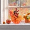 thumbnail image 4 of LOWLHOME Realistic Fake Pumpkins For Flower Arrangement, Sunflower Maple Leaf Berries Faux Pumpkin, Halloween Thanksgiving Fall Table Decorations (7.5in, Style E), 4 of 6