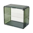 thumbnail image 1 of Vitrina modular coleccionable para figuras de acción, resistente al polvo y compacta, ideal para tamaños pequeños, vitrina ciega de acrílico con acabado verde negruzco, 1 of 8