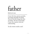 thumbnail image 2 of Lettered And Lined 19x24 White Modern Wood Framed Museum Art Print Titled - Father Definition 2, 2 of 4