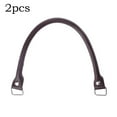 thumbnail image 1 of SPRING 2pc Leather Waist DIY Replacement Handbag Accessory Round Handmade Belt Coffee, 1 of 9