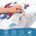 thumbnail image 3 of Yayeee Kitchen Curtains Tier Pair Light Filtering 27"x24" Rod Pocket Short Cafe Window Panel, Ice Rink, 3 of 7