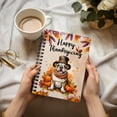 thumbnail image 3 of Happy Thanksgiving Bulldog Welcome Thankful Fall Autumn Pumpkin Spiral Bound Journal Dog Lover Gifts Idea 5x7in Spiral Notebook - 02021, 3 of 5