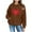 Brown, variant on piuwrlz Hoodies for Girls Long Tops Sleeve Printed Hoodie Long Sleeves Without a Hat Sweater Blue Size 5-6 Years