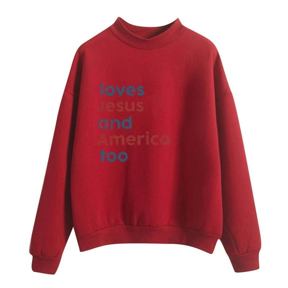 Women'S Sweatshirt Long Sleeve Sweatshirt Women Pullover Sweatshirt Red Sweatshirts Fall Women Clothes Cute Sweatshirt