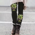 thumbnail image 4 of Zhanying Leggings de Noël pour Femmes Rouges à Grand Ceinture, Amincissants, Rehausse-Fesses, Coupe, Doublés en Molleton, Leggings pour Femmes Noirs TTG, 4 of 5