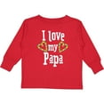 thumbnail image 3 of Inktastic I Love my Papa- hearts Boys or Girls Long Sleeve Toddler T-Shirt, 3 of 5
