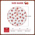 thumbnail image 2 of Salouo Cartoon Lobsters Christmas Tree Skirt 36" Farmhouse Christmas Decorations Snowman Xmas Tree Skirt Tree Mat for Holiday Party Decor, 2 of 8