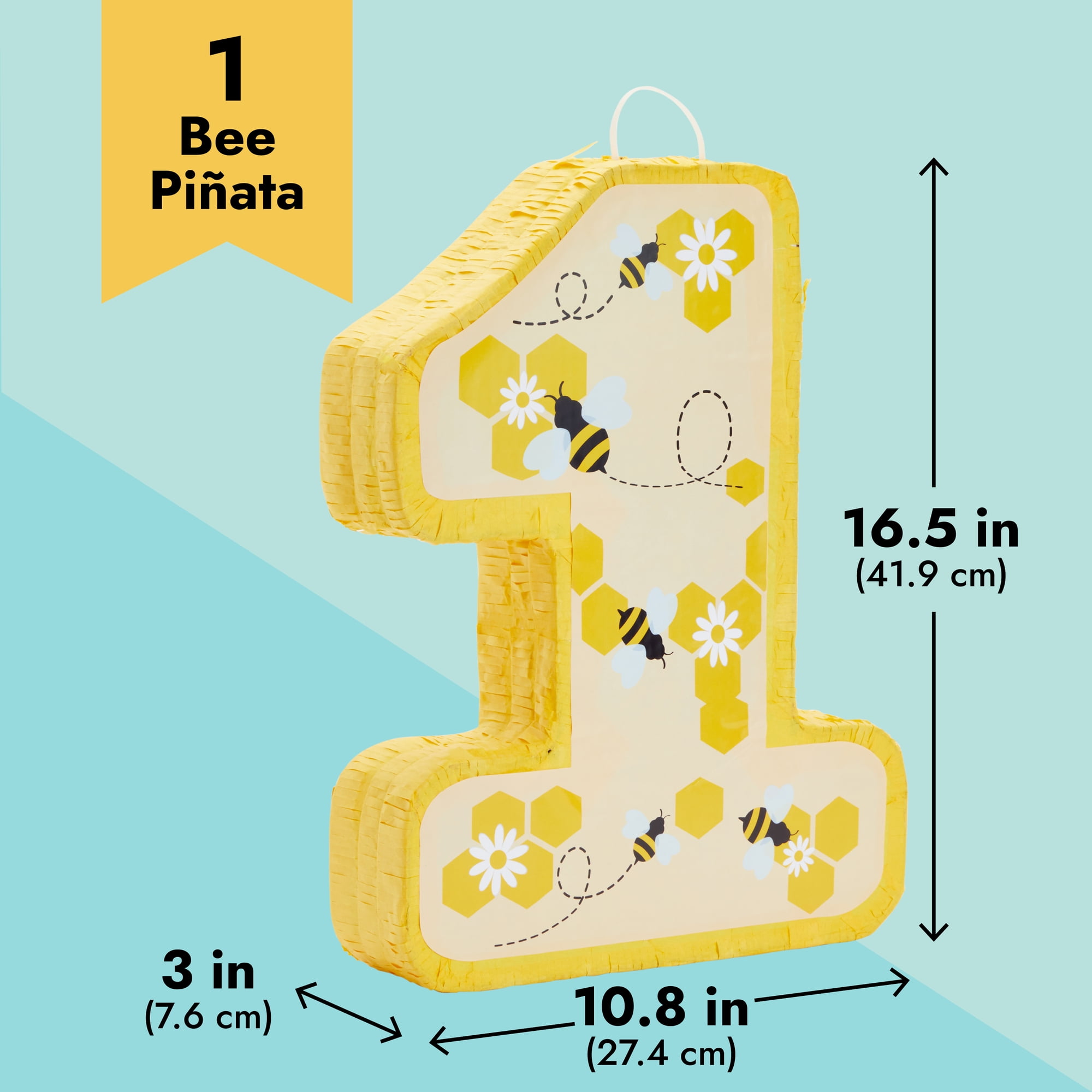 Flower Pinata,number Pinata -   Sunflower party, Bee birthday, 1st  birthday