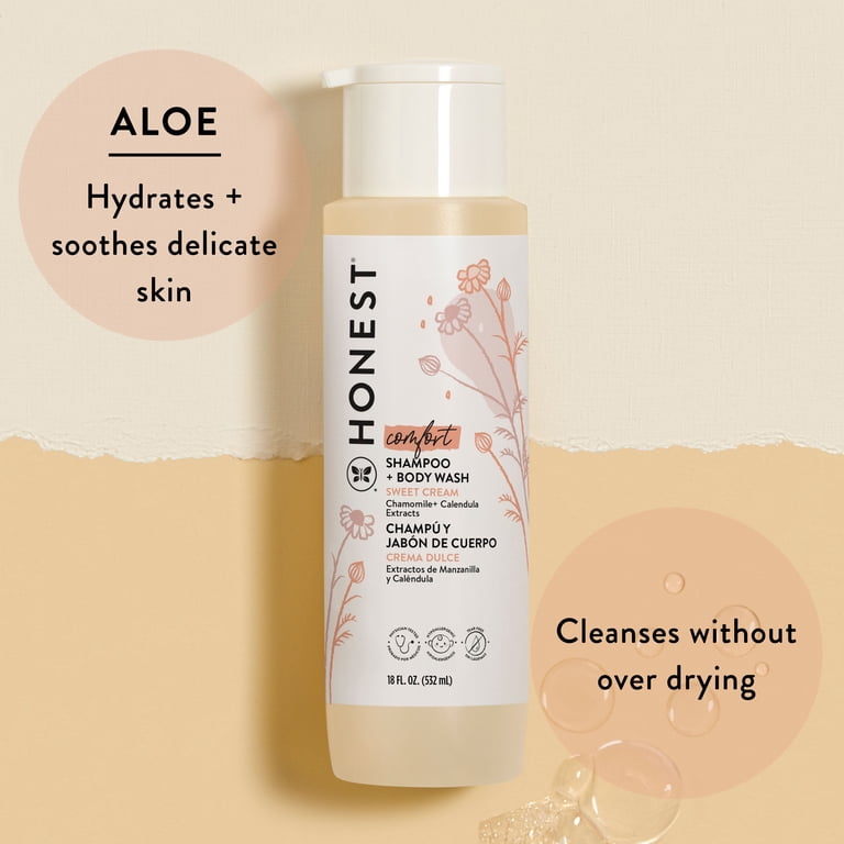 Honest Company Baby Shampoo and Body Wash, Sweet Cream photo 2
