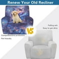 thumbnail image 4 of Kuiaobaty Galaxy Butterfly Print Recliner Couch Cover Easy Replacement Reclining Sofa Slipcover Soft Recliner Chair Cover Large Breathable Reclining Slipcover with Elastic Bottom for Pets, 4 of 8