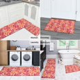 thumbnail image 5 of Pioneer Flower Floral Print Pattern Kitchen Rugs Sets Of 2,Anti Fatigue Kitchen Mat Rugs Non Slip Washable,Decorative Kitchen Floor Mats for Kitchen,Sink,Laundry,17"x30"+17"x47", 5 of 7