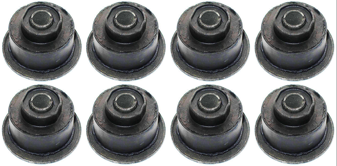 Eight New OEM Subframe Mount Bushings for Front & Center Cab GM Trucks