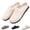 02# Beige, variant on Womens Flat Sandals Mesh Closed Toe Slide Sandals Slip On Comfortable Flat Slippers Lightweight Breathable Textured Casual Shoes 2026 Summer,Beige,41