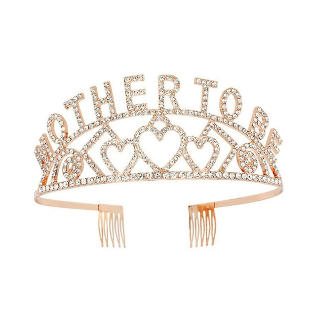 Diadema de corona para madre, tiara de corona, accesorio para el cabello, regalo para el Día de la Madre, diadema Oro rosa