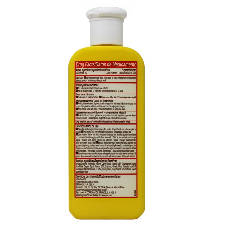 Sulfur best sale facial cleanser