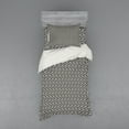 thumbnail image 2 of Ambesonne Abstract Bedding Set 4 Pcs, Continuing Ornate Strokes, Queen, Eggshell and Dark Grey, 2 of 3