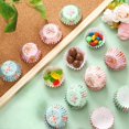thumbnail image 4 of Sunnyray 600 Piezas Revestimientos Florales de Mini Cupcakes para Hornear Envoltorios para Cupcake de Flores de Acuarela Mini Horneado de Cupcakes de Fiesta de T&eacute; para Decoraci&oacute;n, 4 of 7