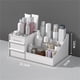 thumbnail image 2 of Estuche de maquillaje de plástico con cajones para cosméticos, multifuncional, para baño, color blanco, 26,5 x 16 x 12 cm (10,4 x 6,3 x 4,7 pulgadas)., 2 of 2