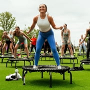 JumpSport 350 PRO 39-Inch Adults Fitness Trampoline & Handle Bar Accessory