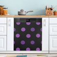 thumbnail image 5 of Purple Polka Dot Dishwasher Magnetic Covers Magnet Sticker Kitchen Decor Dishwasher Refrigerator Front Door Covers Decorative Magnetic 23" x 26", 5 of 6