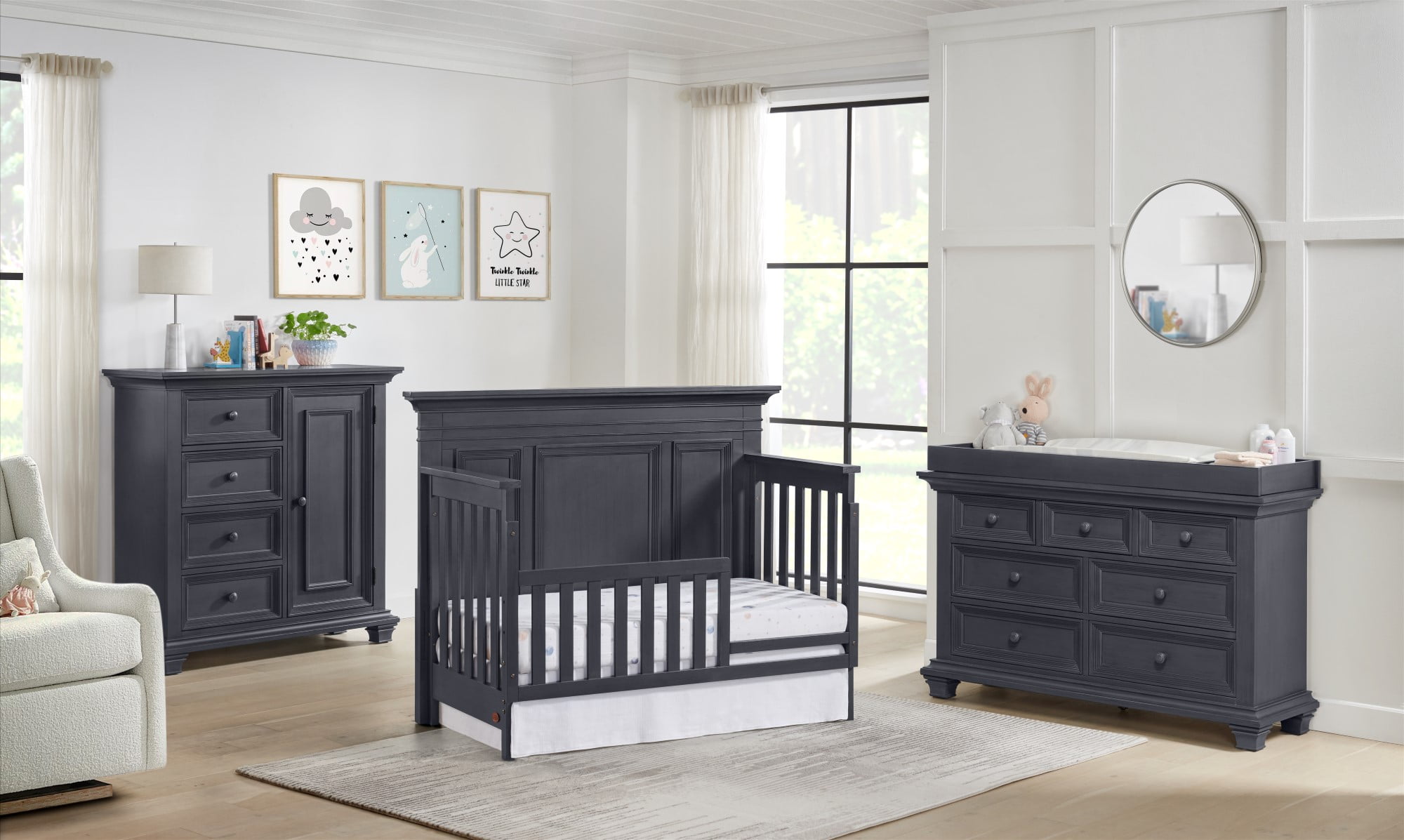 Oxford Baby Weston Guard Rail Midnight Slate