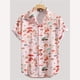 thumbnail image 4 of Camisa con estampado 3D de hongos a la moda para hombre, informal, abotonada, de manga corta, para verano, hawaianas, unisex, 4 of 4