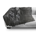 thumbnail image 3 of Charcoal Soft Flannel Fleece Throw Blanket, Hand Drawn Side View of a Lion Looking up Pastel Technique, Cozy Plush for Indoor and Outdoor Use, 60" x 80", Charcoal Grey and White, by Ambesonne, 3 of 6