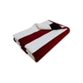 thumbnail image 2 of HOMETRENDS SERVIETTE DE PLAGE CABANA BEACH RÉVERSIBLE TEINTE - ROUGE / NOIR, 2 of 2